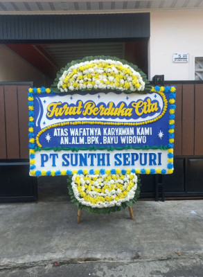Papan Bunga Duka di Mangunarga